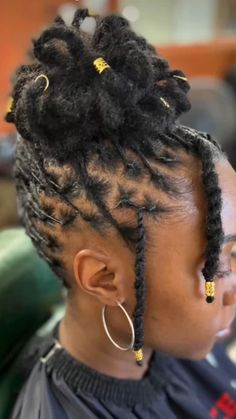 Short Dreadlock Styles For Women Black, Loc Petal Bun, Latest Dreadlocks Styles, Hair Muse, Latest Hair Braids, Bun Style, Black Hair Updo Hairstyles