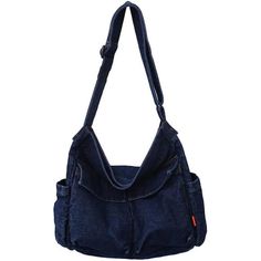 Polyester Fabric Quality Shoulder Bag: High Quality Denim, Soft And Comfortable Texture, Thick And Not Easy To Wear. Lined With Polyester Fabric, Soft And Delicate, Comfortable To The Touch And Easy To Clean. Large Capacity Crossbody Bag: The Crossbody Bag Measures 14.1"(L) X 5.9"(W) X 12.5"(H). The Interior Of The Shoulder Bag Contains Main Pockets For Magazines, Notebooks, Umbrellas, Ipads, Charging Devices, Cosmetics, Perfume, Glasses, Headphones, Tissues, Cell Phones, Water Bottles, Etc. Ant Messenger Bags For School, Hobo Tote Bag, Denim Crossbody, Hobo Crossbody Bag, Denim Shoulder Bags, Travel Bags For Women, Canvas Messenger Bag, Jeans Bag, Denim Bag