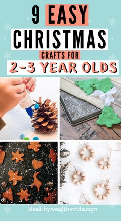 9 Super Easy Christmas Crafts For Toddlers (AGE 2-3 YEARS) Childcare Crafts, Crafts 2024, Advent Crafts, Diy Natal, Easy Toddler Crafts, Holidays With Toddlers