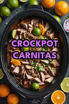 A photo of a  Crockpot Carnitas which is a type of Crockpot Pork Pork Crockpot Soup Recipes, Crockpot Carnitas Pork, Recipes For Crockpot, Crockpot Carnitas Recipes, Recipes With Pork Chunks, Pork Shoulder Steak Recipes, Carnitas Crockpot, Crockpot Pork Carnitas