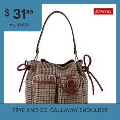 This Frye and Co. Callaway shoulder for women combines heritage styling with a contemporary finish. Made from smooth faux leather with a snap closure, this medium bag features multiple interior pockets to put your phone and small essentials, as well as bronze-tone hardware details. Carry this bag from the top handles or wear it on your shoulders for everyday or night outings.Features: Adjustable StrapsClosure Type: SnapPockets: 2 Front Zip PocketsMetal Color: Bronze ToneMeasurements: 5 Width/In… Fall Leather Trim Shoulder Bag For Work, Medium Bag, Shoulder Bag Brown, Heritage Fashion, Color Bronze, Medium Bags, Snap Closure, Zip Pockets, Shoulder Bags