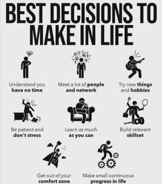 the best decision to make in life