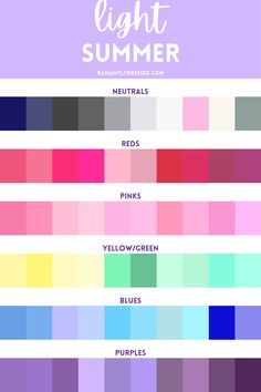 Light Cool Summer Color Palette, Light Summer Best Colors, Light Summer Inspiration, Light Summer Personal Color, Summer Light Cool Outfit, Light Summer Color Season, Light Summer Seasonal Color Palette, Light Summer Color Palette Nail Polish