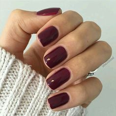 Maroon Nail, Nail Polish Colors Winter, Winter Nail Polish, Nagellack Trends, Makijaż Smokey Eye, Burgundy Nails, Nails Polish, Manicure Y Pedicure