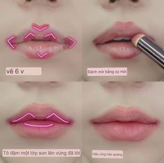 Lip Liner Placement, Natural Blush Makeup Look, Korean Pouty Lips, Down Turned Eye Makeup, Small Lips Makeup, This Or That My Type, Ulzzang Makeup, Beauty Makeup Tutorial