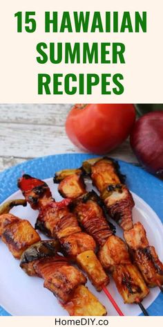 Discover 15 refreshing Hawaiian summer recipes perfect for warm weather gatherings. This pin showcases beautifully presented dishes that highlight the delightful tropical flavors of Hawaii.