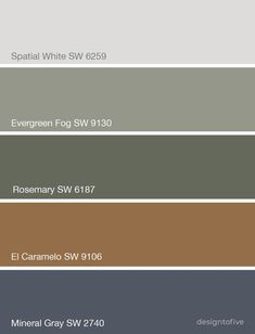 the different shades of gray and brown in this color scheme are shown on top of each other