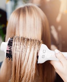 Compared to its big sister (the Hot Body), the Lil' has a smaller barrel with a diameter of 1.75", for a tighter curl or wave. The Lil' Hot Body Blowout Brush from StyleCraft gives you a quick and convenient way of adding volume to your crowning glory. This blowout brush sports an oval design that can effectively style your hair. You don't need a separate hair dryer and round brush to do this, because the Lil' Hot Body already features both functions in one single tool! It has three heat and spe Brush Hair Dryer, Blowout Brush, Salon Blowout, Volume Curls, Hot Air Brush, Blow Dry Brush, Bouncy Hair, Hair Dryer Brush, Personal Grooming