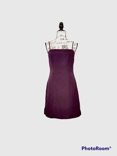 Vintage size 7/8 purple cocktail dress. Above the knee hem. Polyester with satin bodice. Great for party or Holiday gatherings. Champagne Gown, Dress Above The Knee, Purple Cocktails, Purple Cocktail Dress, Hush Puppies Shoes, Moccasins Style, Vintage Purple, Above The Knee, I Dress