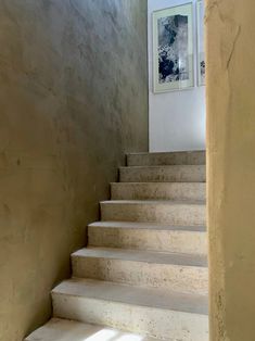 the stairs lead up to the second floor