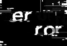 an abstract black and white typeface with the word error written in it's uppercases