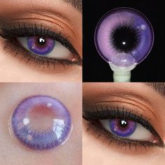 Cute Contact Lenses, Cool Eye Contacts, Fantasy Eye Contacts, Eye Contacts Colored, Violet Contact Lenses, Colored Contacts Cosplay, Unibling Contact Lenses