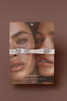 the front and back cover of a book with two women's faces on it