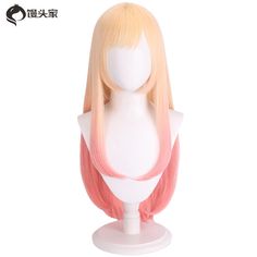 My Dress-Up Darling Kitagawa Marin Haipiece Hair Cosplay Wigs Harajuku Gift Marin Cosplay, Marin Kitagawa Cosplay, Harajuku Wigs, Wig Care, Wigs Cosplay, My Dress Up Darling, Dress Up Darling, Marin Kitagawa, Harley Quinn Cosplay