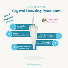 crystal dowsing pendulum Free Chart, Crystal Pendulum, Power Stone, Crystal Accessories