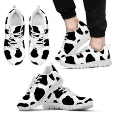 Shipping from the US. Easy 30 day return policy, 100% cotton, Double-needle neck, sleeves and hem; Roomy Unisex Fit. Cow Running, 3d Printed Shoes, Printed Shoes, Print Sneakers, Cow Pattern, Footwear Collection, New Sneakers, Shoe Print, City Streets