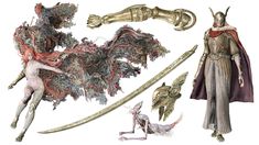 an image of some fantasy items on a white background