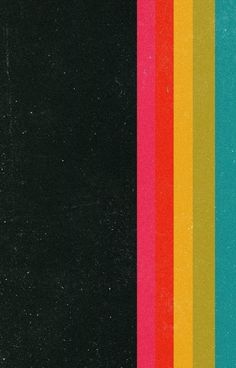 a black book with multicolored stripes on it