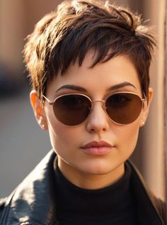 Women Short Hairstyle Pixie Cut Pixie Hairstyles Celebrities, Brunette Pixie Haircut, Pixie Cut Short