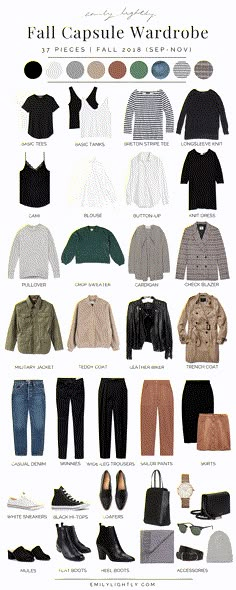 Emily Lightly, Minimalist Moda, Capsule Wardrobe Outfits, Capsule Wardrobe Ideas, Minimalist Capsule Wardrobe, Wardrobe Capsule, Fall Capsule Wardrobe, Wardrobe Outfits