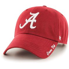 Designed by '47, this Miata Clean Up hat is ready to help you cheer on your Alabama Crimson Tide. It features bold embroidery of the team's logo across the front panels with small lettering on the left side of the brim. This cap also includes an adjustable strap with a snap button to ensure a comfy fit as you rep your Alabama Crimson Tide.Designed by '47, this Miata Clean Up hat is ready to help you cheer on your Alabama Crimson Tide. It features bold embroidery of the team's logo across the fro Up Logo, Roll Tide, Alabama Crimson, Alabama Crimson Tide, Crimson Tide, Comfy Fits, Adjustable Hat, Clean Up, Snap Button