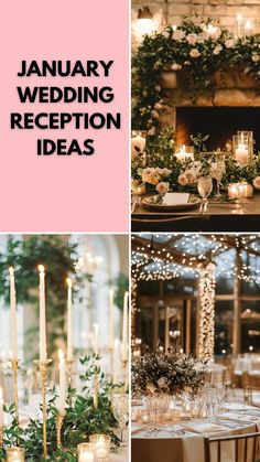 Elegant January wedding reception decor featuring winter-inspired centerpieces, warm lighting, and snowy accents for a dreamy celebration. Wedding Reception Colors, Winter Wonderland Decor, Wonderland Decor, Wedding Reception Ideas, January Wedding, Wedding Reception Decor, Winter Inspired, Reception Ideas, Reception Decor