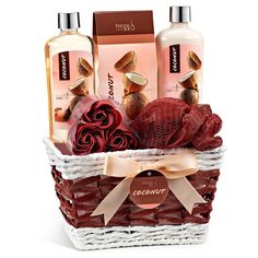 Treat yourself or someone special to the ultimate pampering experience with the Freida and Joe Coconut Bath and Spa Gift Set Basket. This luxurious 5-piece set is meticulously curated for both women and men, ensuring a spa-like retreat in the comfort of home. Soda Cakes, Mom Appreciation Gifts, Spa Basket, Coconut Bath, Gifts Baskets, Scented Body Lotion, Beer Cake, Beauty Products Gifts, Spa Gift Basket