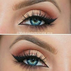 Prom Eyeshadow, Cool Makeup, Make Up Designs, Ideal Makeup, Mekap Mata, Makeup For Blue Eyes, Make Up Inspiration, Smink Inspiration