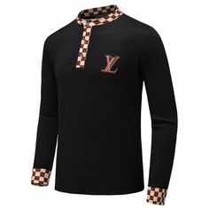 Lv Sweater, Fleece Pullover Outfit, Winter Pullover Outfits, Mens Plaid Blazer, Lacoste Tracksuit, Louis Vuitton Shirts, Formal Attire For Men, Lv Handbag, Sweater Outfits Men