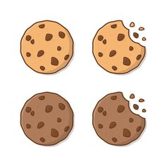 Cookie Drawing Aesthetic, Cookies Aesthetic Drawing, Cookie Drawing Easy, Dinner Recipes Aesthetic, Biscuit Tattoo, Brownie Aesthetics, Biscuits Illustration