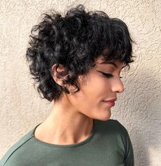 Pixie Shag for Curly Hair Pixie Shag, Shaggy Pixie Cuts, Bob Haircut Curly, Short Shag Haircuts, Hair Adviser