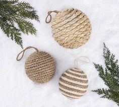 Shatterproof Rustic Forest Ornament Sets Boho Ornaments, Minimalist Christmas Decor, Ideas Navidad, Jute Hanging, Neutral Christmas Decor, Rustic Ornaments, Christmas Themes Decorations, Natural Christmas, Woodland Christmas