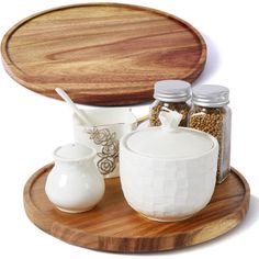 This lazy susan turntable gives you 360° smooth rotation so you can quickly reach what you need. And it works right out of the box, no installation required. Perfect turntable storage organizer for kitchen countertop, under the sink, cabinet closet, pantry, refrigerator, bathroom countertop, vanity makeup, office and more. | Toledo Bath & Kitchen Lazy Susan in Brown | Wayfair Kitchen Lazy Susan, Lazy Susan Organization, Wood Lazy Susan, Lazy Susan Turntable, Closet Cabinets, Outdoor Storage Sheds, Lazy Susan, Kitchen Counter, Shed Storage