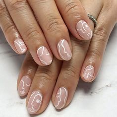 These are the BEST trendy white oval nails designs summer, including cute short abstract white swirl nails with lines, classy oval nails ideas, white oval nail shape ideas, neutral oval nails summer, short oval nails acrylic gel, fun oval nails spring, cute oval nails aesthetic, short oval acrylic nails and oval nail art designs classy! If you haven’t jumped on this nail trend yet, you have to before it’s too late! Nagel Tips, Nail Type, Fake Nails With Glue, False Nail, Diy Manicure, Artificial Nails, False Nails