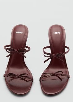 Heeled sandals with fastener - Woman | MANGO USA Pretty Shoes, Sneaker Heels, Shoe Game