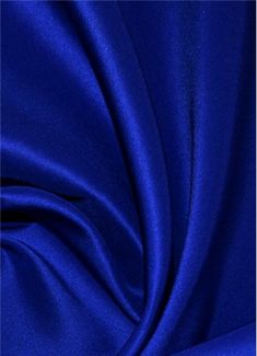 "We coined the name \"Mystique Satin\" in the 80s and its popularity has skyrocketed. Also known as Lamour Satin or Matte Satin. This fabric is 100% polyester, 62\" wide, 4.5oz, and it's extremely versatile. One side is medium shine and the other is matte. Color Shown - Ultra Royal To choose our other 130+ colors see our main listing here - https://www.etsy.com/listing/830110017/mystique-satin-lamour-satin-medium-shine Uses: 1. Fashion - evening wear, dresses, lining, ties, etc. You can find thi Satin Colors, Broadway Costumes, Blue Items, Wild Rags, Gowns Bridesmaid, Duchess Satin, Bridal Fabric, Royal Blue Color, Matte Satin