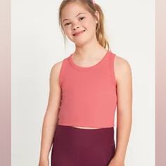 Girls Size 14- Xxl Old Navy Brand Knit Tank Top Coral Color New In Package Great Condition Smoke And Pet Free Home Preppy Inspiration, Navy Girls, Old Navy Shirts, Navy Shirts, Knit Tank Top, Navy Shirt, Knit Tank, Navy Pink, Knitted Tank Top