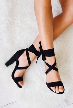 Black sandals sassyinthecity.com Dr Shoes, Woman Accessories, Prom Heels, Prom Shoes, Black High Heels, Dream Shoes