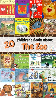 children's books about the zoo are featured in this book cover art workbook