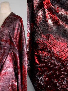 Glossy texture jacquard fabric, red black silver color coat pants fabric Size:55nches/140cm Material:  polyester, . Thank you for coming to my shop! (^ - ^) Red Contrast Sequin Fabric For Night Out, Red Glitter Fabric, Festive Red Embroidered Sequin Fabric, Purple Colour Flowers, Luxury Red Sequin Fabric, Luxury Red Brocade Embroidered Fabric, Pants Fabric, Navy Blue Fabric, Fabric Red