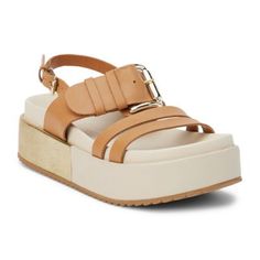 Multicolored flatform sandal with straps and buckle closure. | Matisse GRETA, Tan, 10M Black Sandals Flat, Fashion Shoes Sandals, White Wedges, Flatform Sandals, Slingback Sandal, Sneaker Brands, Beautiful Shoes, Platform Heels, Strap Sandals