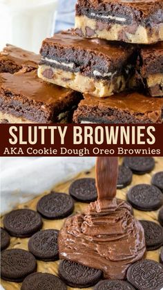 Indulge in the ultimate decadent dessert with our Triple Layer Brownies! These brownies boast a chewy chocolate chip cookie base, a crunchy Oreo cookie layer, and a rich, fudgy brownie topping. Crafted 100% from scratch, this recipe is a must-try for anyone who loves homemade, over-the-top treats. Perfect for parties or satisfying your sweet cravings, these indulgent brownies are sure to be a hit. Pin this recipe for the best layered brownies and enjoy the most indulgent dessert ever!  #DecadentDesserts #LayeredBrownies #foodie Layered Brownies, Cookie Dough Oreo, Cookie Dough Oreo Brownies, Brownie Oreo, Brownies From Scratch, Brownies Recipe Homemade, Cookie Base, Fudgy Brownie, Brownie Toppings