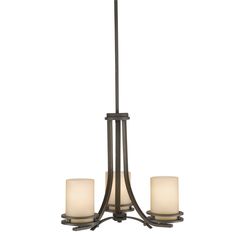 Kichler - 1671OZ - Three Light Chandelier - Hendrik - Olde Bronze Small Chandelier, Traditional Styles, Kichler Lighting, Bronze Chandelier, 3 Light Chandelier, Contemporary Chandelier, Black Floor Lamp, Mini Chandelier, Etched Glass