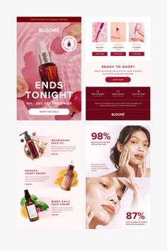 Rosette Campaigns Email Campaigns Design, Thank You For Subscribing Email, Mailchimp Design Inspiration, Sale Creative Design, Email Template Design Creative, New Product Email Design, Last Chance Email Design, Klaviyo Email Templates