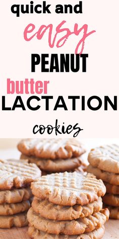 Quick & Easy Peanut Butter Lactation Cookies Peanut Butter Lactation Cookies, Easy Lactation Cookies, Breastmilk Cookies, Breastfeeding Recipes, Lactation Foods, Nesting Party, Lactation Snacks, Nursing Foods, Milk Dust