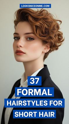 Learn how to create an updo even with short hair! This guide provides tips for using accessories and twists to achieve an elegant look that defies length. Formal Hairstyles For Pixie Hair, Pixie Formal Hairstyles Weddings, Short Hair Formal Styles Updo Hairstyle Tutorials, Vintage Formal Hairstyles Short, Easy Wedding Updos For Short Hair, Short Hair Formal Updo Tutorial, Short Formal Hair, Short Updo