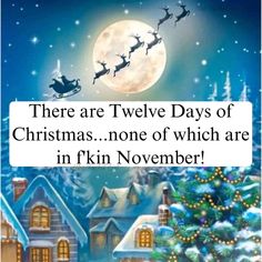 there are twelve days of christmas none of which are in f k nn november