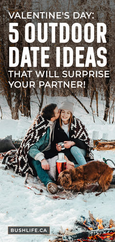 A couple in love on a winter picnic on Valentine's Day Hike Date, Outdoor Date Ideas, Intimate Ideas, Outdoor Date, Outdoor Adventure Gear, Hiking Essentials, Adventure Aesthetic