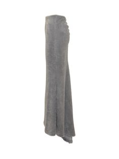 Maxi long flared pencil skirt. Curling at the back. Two side pockets. Fur effect.Composition: 55% Polyester, 45% Polyamide Full Length Skirt With Side Pockets, Chic Fitted Maxi Skirt With Pockets, Evening Full Length Bottoms With Side Slits, Elegant Fitted Maxi Skirt With Pockets, Chic Long Skirt With Side Pockets, Evening Flared Lined Skirt, Chic Full-length Skirt With Pockets, Chic Full Length Skirt With Pockets, Full Length Bottoms With Side Pockets