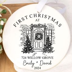 the first christmas at willow grove personalized ornament